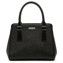 Bolso de mano Burberry de cuero negro Negro