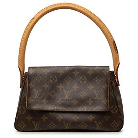 Louis Vuitton Brown Monogram Mini Looping Brown