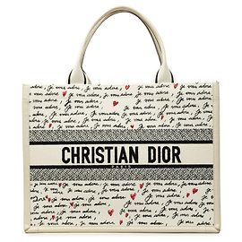 Autre Marque Dior White Medium Dioramour Je Vous Adore Book Tote White