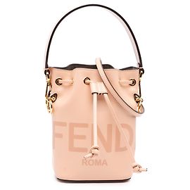 Borsa secchiello Fendi Mon Tresor Mini in pelle di vitello rosa Rosa
