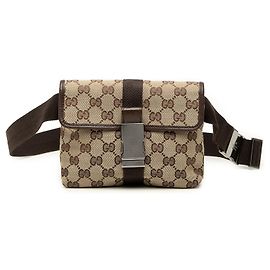 Gucci Gürteltasche aus beigem GG Canvas Beige