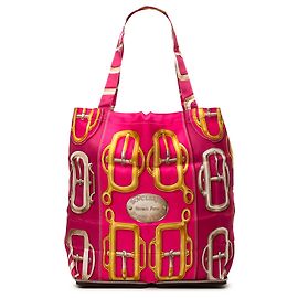 Hermès Pink Bouclerie D Attelage Silky Pop Tote Pink