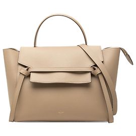 Céline Bolsa de cintura Celine Mini em couro de bezerro granulado Bege Bege