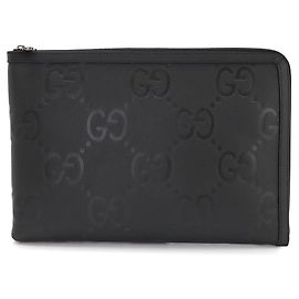 Clutch Gucci Jumbo GG Document Case Nero