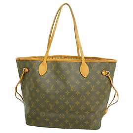 Bolso Tote Louis Vuitton Monogram Neverfull MM Castaño