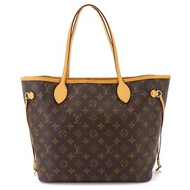 Bolso Tote Louis Vuitton Neverfull MM Monogram Beige Monograma