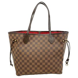 Louis Vuitton Damier Neverfull MM Tote Bag Damier ebene