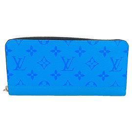 Portafoglio Zippy Louis Vuitton Taigarama Blu