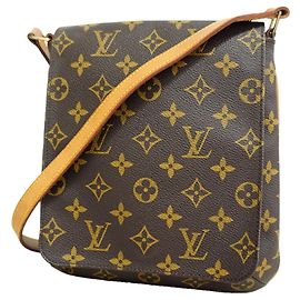 Bolsa de Ombro Louis Vuitton Monogram Musette Salsa Marrom