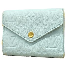 Carteira Louis Vuitton Tri-fold Azul claro