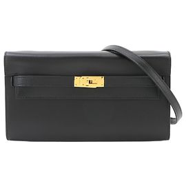 Hermès Hermes Kelly To Go Shoulder Wallet Black