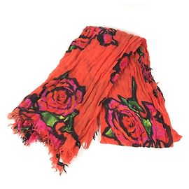 Louis Vuitton Orange Cashmere and Silk Stole Orange