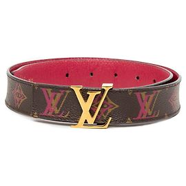 Louis Vuitton Monogram Ceinture LV Initial Belt Marron Rose