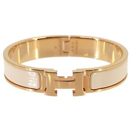 Hermès Clic H PM Armreif Beige Golden