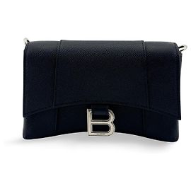 Balenciaga Hourglass Chain Leather Black
