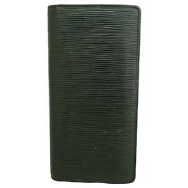 Louis Vuitton Epi Leather Portefeuille Brazza Long Wallet Black