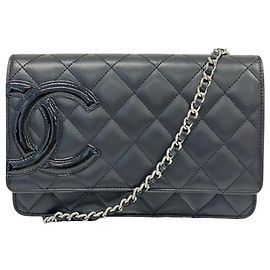 Portafoglio a catena Chanel Cambon Line Nero
