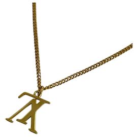Louis Vuitton Collier LV Upside Down Necklace Doré
