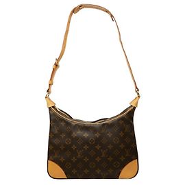 Borsa a tracolla Louis Vuitton Monogram Boulogne 30 Marrone Monogramma