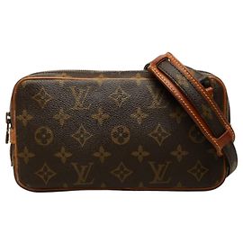 Louis Vuitton Monogram Pochette Marly Bandoulière Marrone