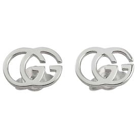 Brincos Gucci GG Running em ouro branco 18K Outro