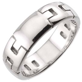 Hermès Hermes Ever Hercules Ring in 18K White Gold Other