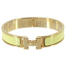 Bracelet Hermès Clic H GM Doré Jaune