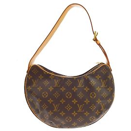 Louis Vuitton Croissant Monogram Canvas MM Castaño