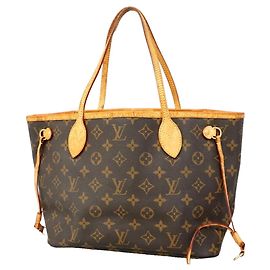 Louis Vuitton Monogram Neverfull PM Tote Bag Braun
