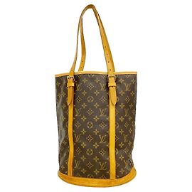 Sac cabas Louis Vuitton Monogram Bucket GM Marron