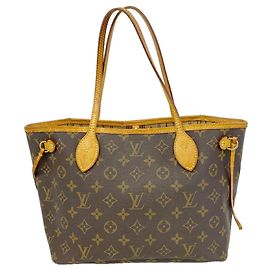 Sac cabas Louis Vuitton Monogram Neverfull PM Marron
