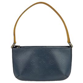 Louis Vuitton Monogram Mat Fowler Shoulder Bag Blue
