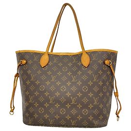 Bolso Tote Louis Vuitton Monogram Neverfull MM Castaño