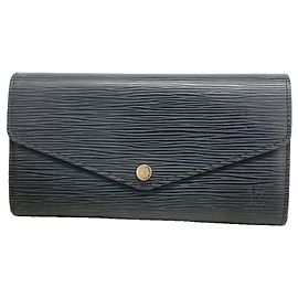 Louis Vuitton Portefeuille Sarah Long Wallet en cuir Epi Noir