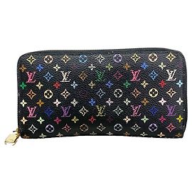 Cartera Zippy Louis Vuitton Monogram Multicolor Negro Roja