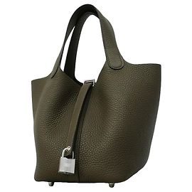 Hermès Borsa Hermes Picotin Lock PM Marrone