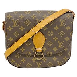 Bolso de hombro Louis Vuitton Monogram Saint Cloud GM Castaño