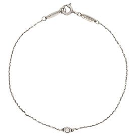 TIFFANY & CO DIAMONDS BY THE YARDS BRACELET IN 925 SILVER SOLITAIRE DIAMOND Silvery