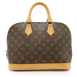 Borsa a mano Louis Vuitton Vintage Cloth Alma Marrone
