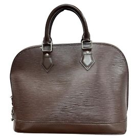 Borsa a mano Louis Vuitton Epi Marrone
