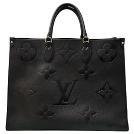 mala Louis Vuitton OnTheGo Monogram Empreinte Preto