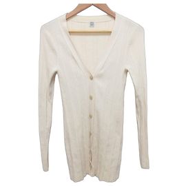 Autre Marque Toteme Rib Knit Cardigan Other Cream