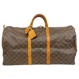 Louis Vuitton Boston Monogram Keepall 60 Marrom