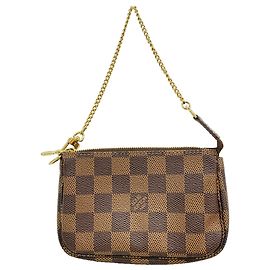Louis Vuitton Damier Mini Pochette Accessoires Damier ebene