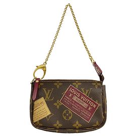 Louis Vuitton Brown Mini Pochette Accessoires Marrom