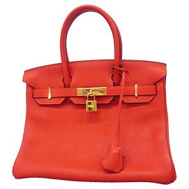 Hermès Bolso Hermes Birkin 30 Roja