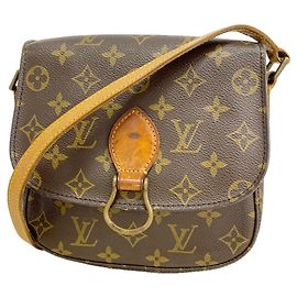 Borsa a tracolla Louis Vuitton Monogram Mini Saint Cloud Marrone
