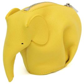 Portamonete Elephant in pelle Loewe Giallo