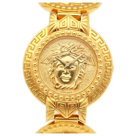 Reloj de pulsera Versace chapado en oro quartz Otro