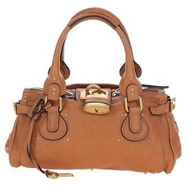 Chloé Chloe Paddington Leather Medium Marrom
